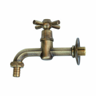 Rubinetto esagonale con portagomma 1/2"