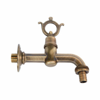 Rubinetto esagonale pompeano con portagomma 1/2"