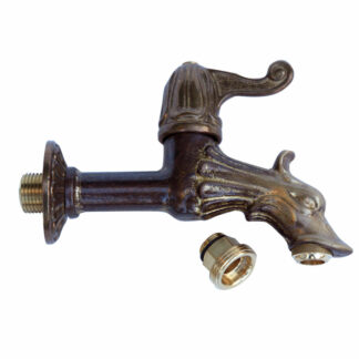 Rubinetto drago lungo con portagomma 1/2"